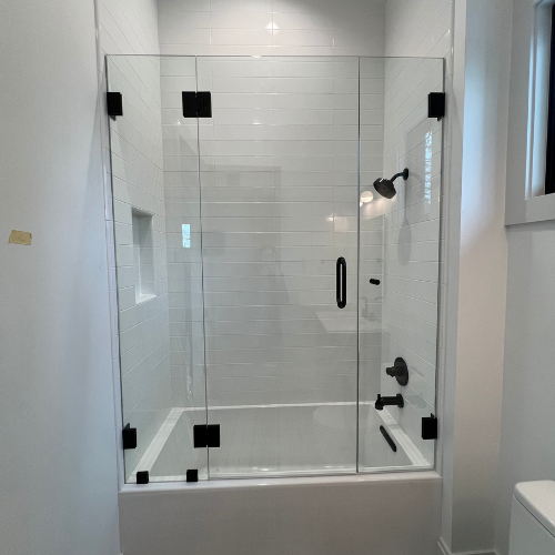 showroom shower and glass window